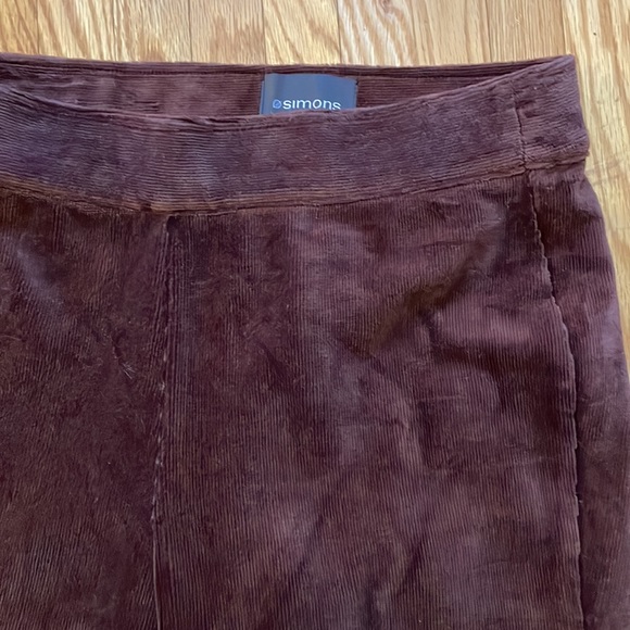 NWOT brown corduroy leggings - Picture 2 of 2